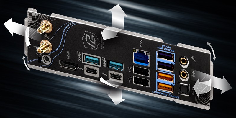 Flexible Integrated I/O Shield